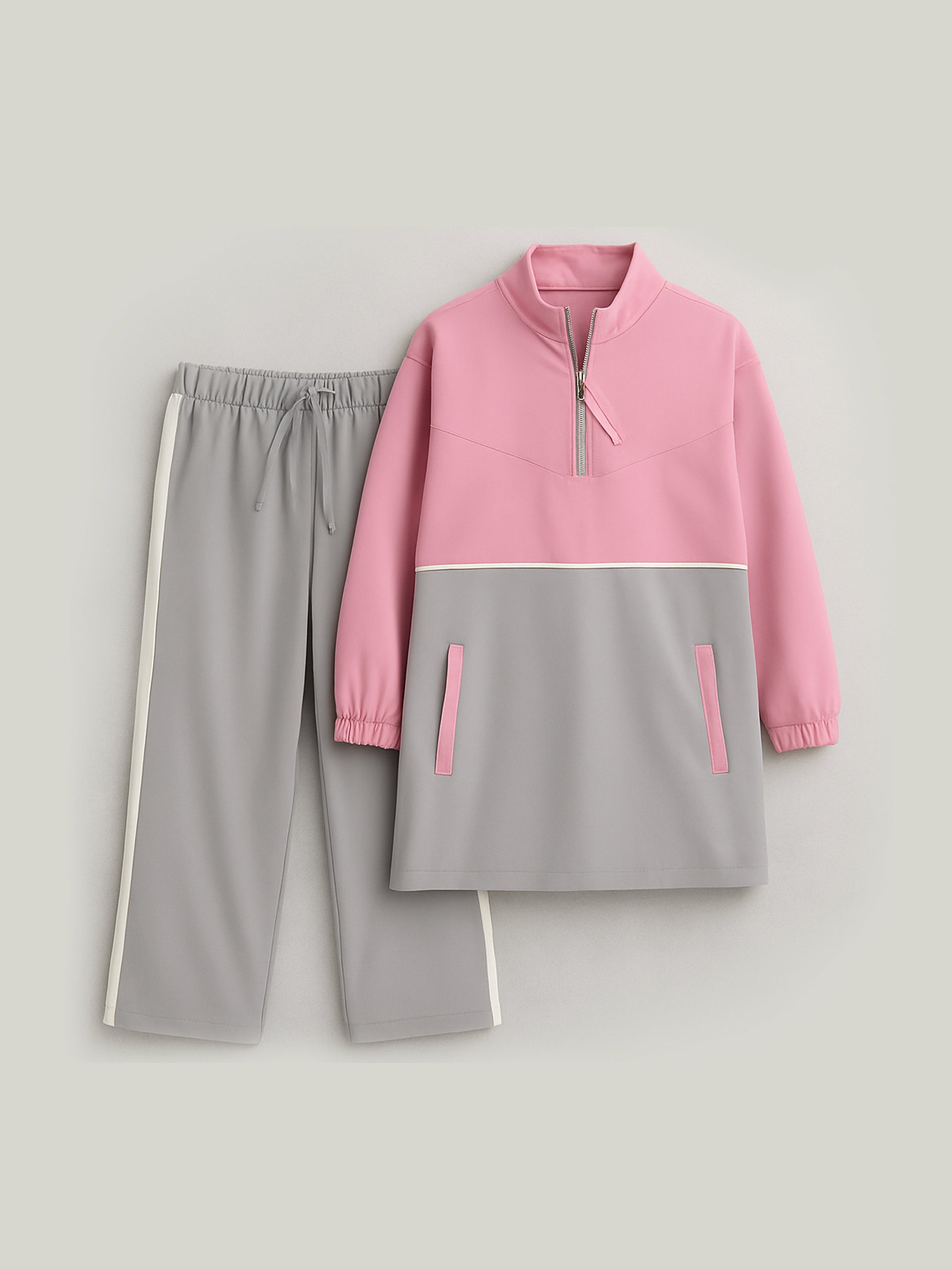 Two-Piece Pajama Set – Crepe Fabric