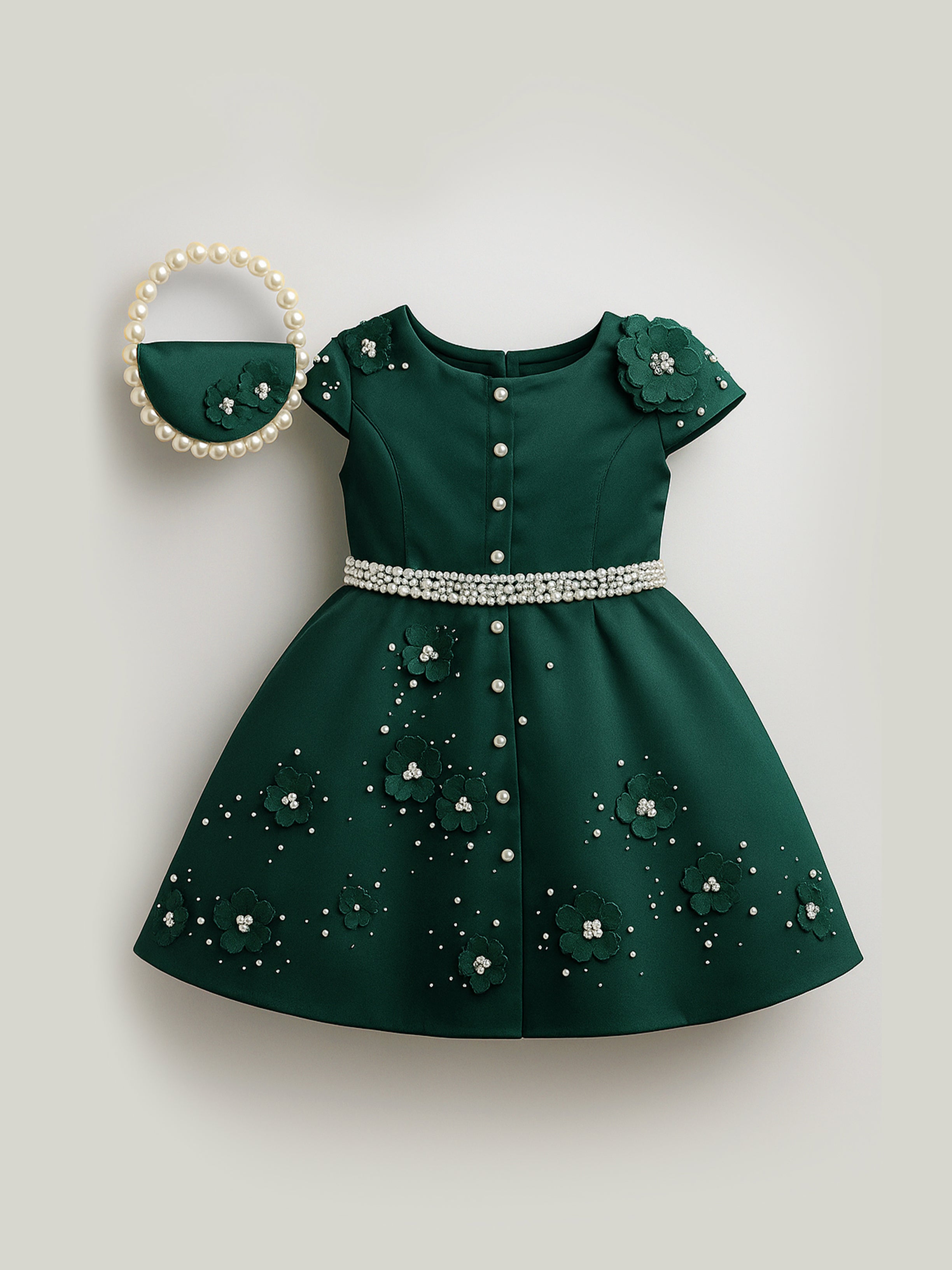 Girls’ Dress with Matching Bag – 2025 Collection