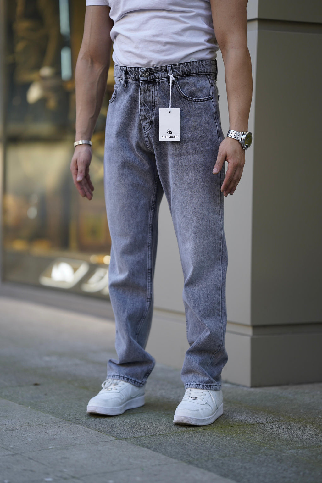 Grey Washed Jeans