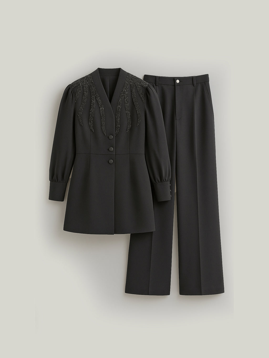 Elegant Two-Piece Set – Double Fabric