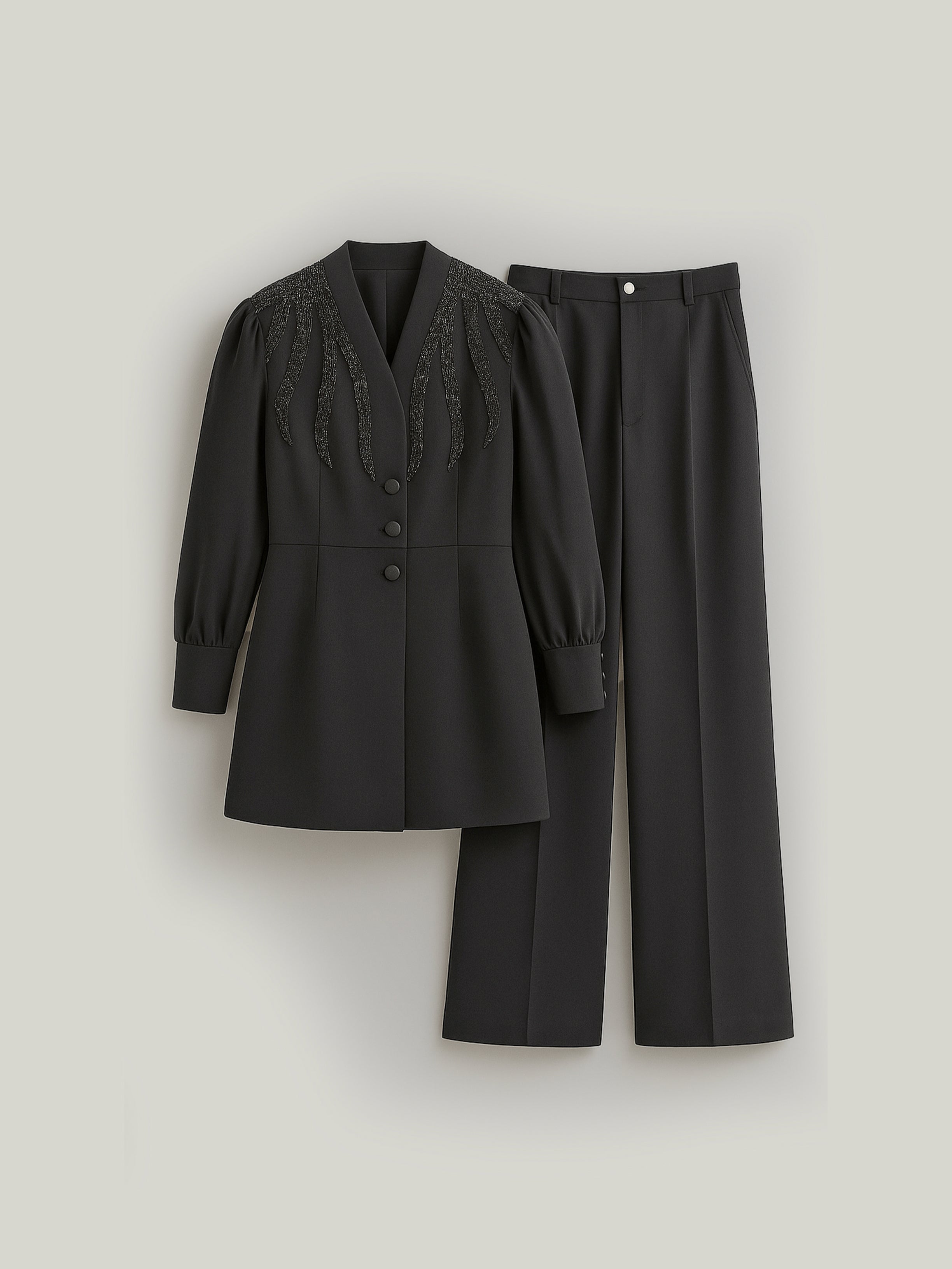 Elegant Two-Piece Set – Double Fabric