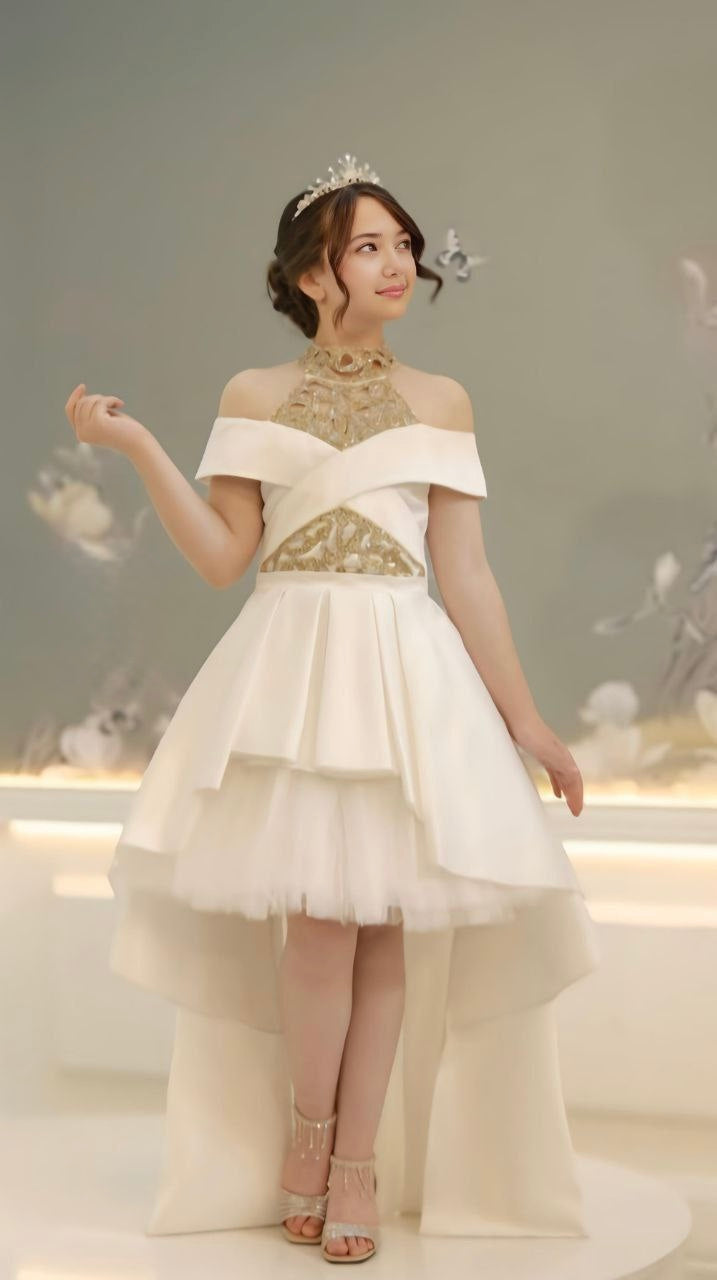 Elegant Evening Dress with Sash – New Model 2025