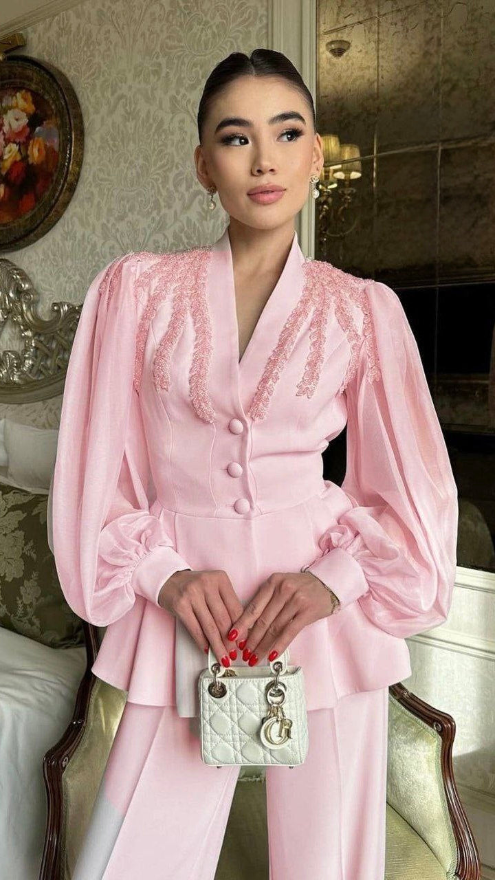 Elegant Two-Piece Set – Double Fabric