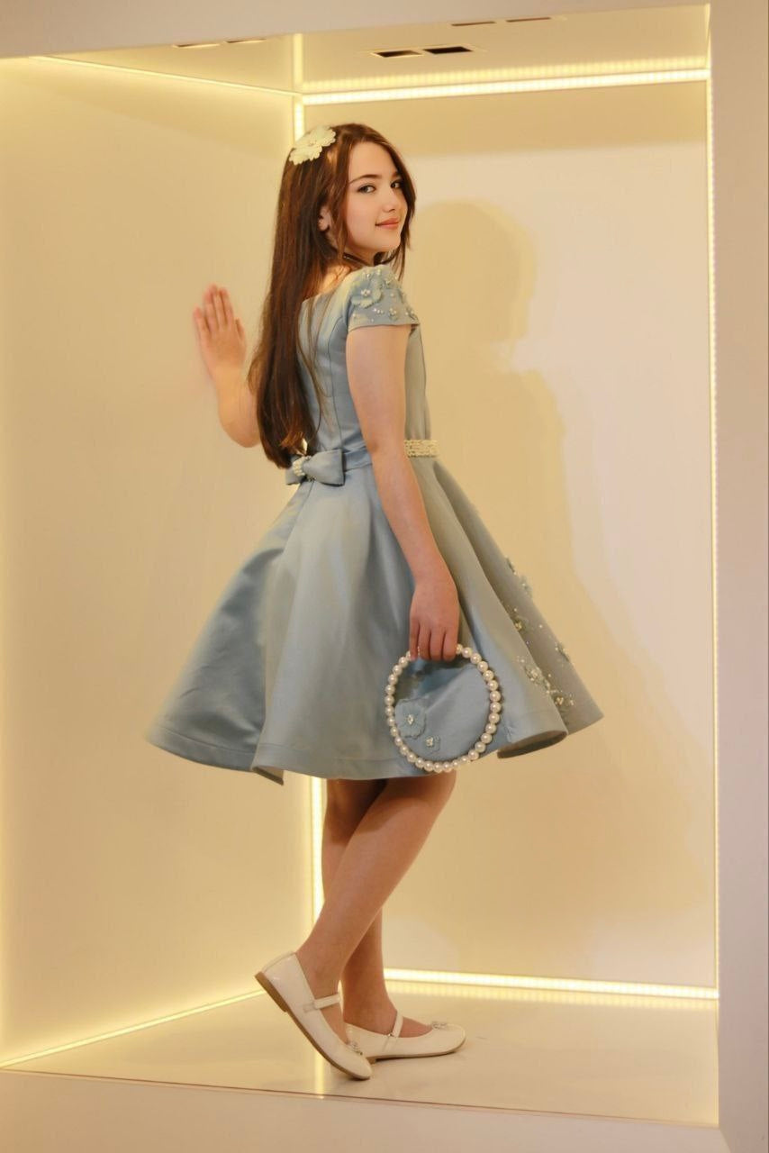 Girls’ Dress with Matching Bag – 2025 Collection
