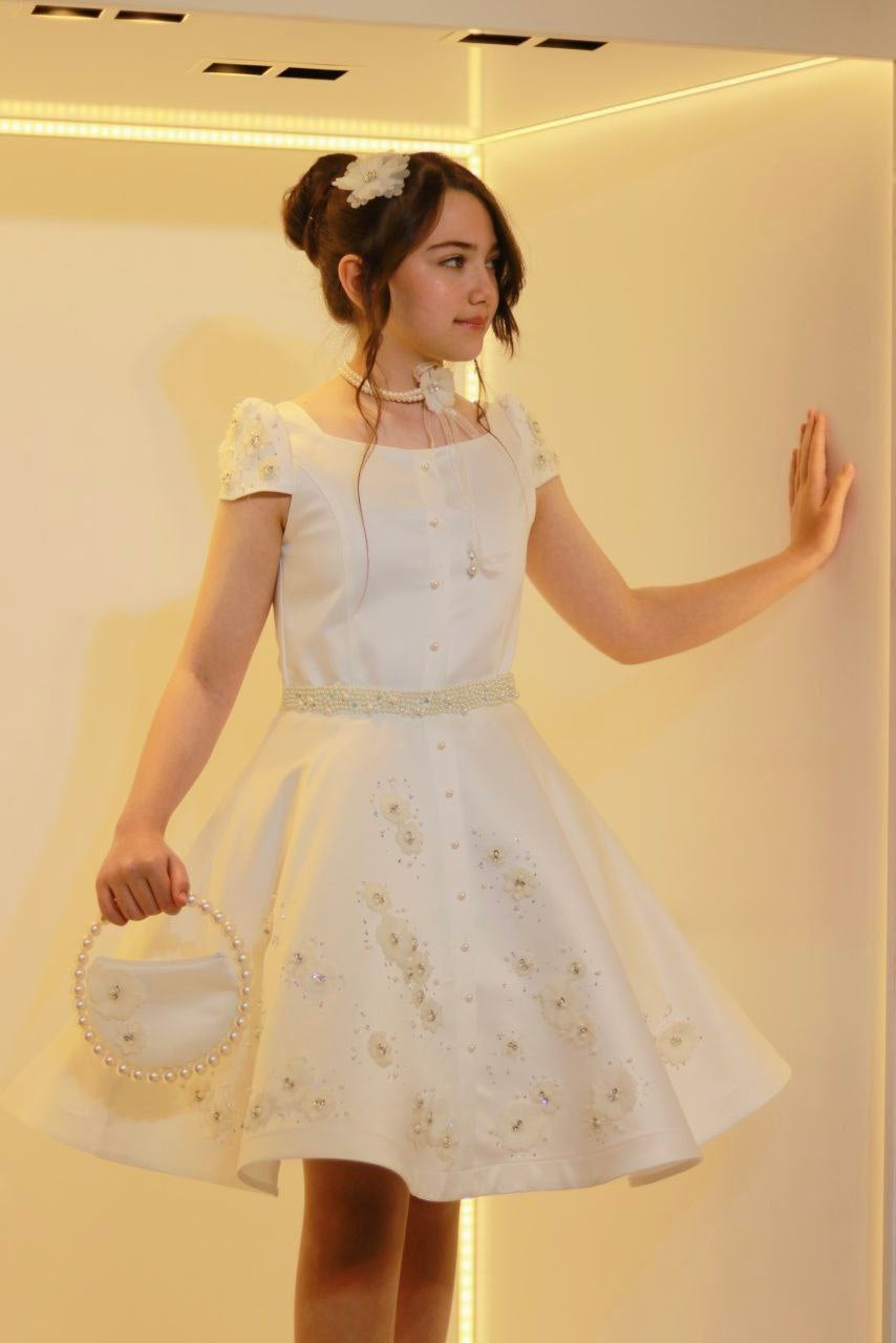 Girls’ Dress with Matching Bag – 2025 Collection