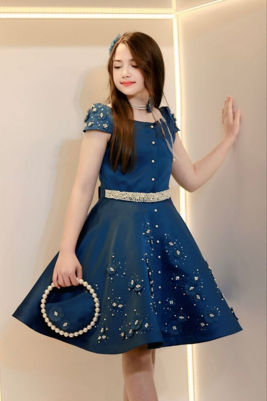 Girls’ Dress with Matching Bag – 2025 Collection