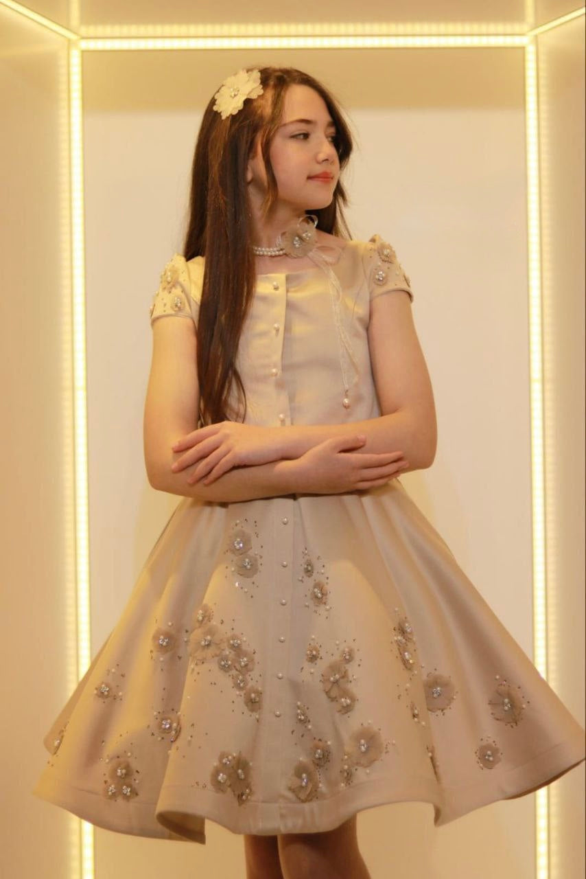 Girls’ Dress with Matching Bag – 2025 Collection